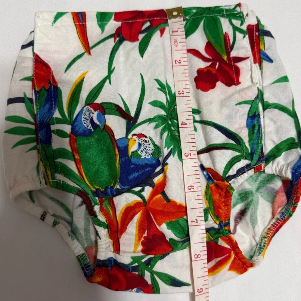 SEA URCHIN DESIGNS Unisex Baby Macaw Tropical Printed Diaper Cover Size‎ 12-18M